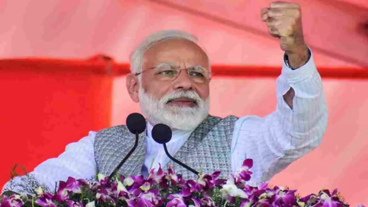 PM Modi : PM मोदी ने कांग्रेस पर किया हमला बोले -आज भारत तय करेगा जिहाद चलेगा या रामराज्य
