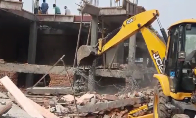 Lucknow News : चुनाव खत्म होते ही योगी सरकार का लखनऊ में अवैध मकानों पर गरजा बुलडोजर