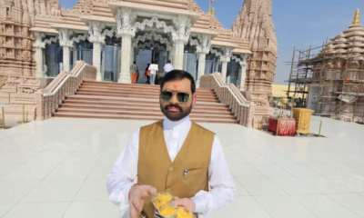 Sunil Kumar Verma 'Sonu' : भारत से दुबई पहुँचे इंडिया 24x7 लाइव टीवी न्यूज नेटवर्क के प्रधान संपादक डॉ. सुनील वर्मा "सोनू" ने अबू धाबी में बने सबसे बड़े हिंदू मंदिर में दर्शन कर पूजा-अर्चना की