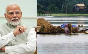 बाढ़ संकट को लेकर एक्शन में सरकार, पीएम मोदी ने की प्रभावित राज्यों के सीएम से बात | assam flood Government in action regarding flood crisis PM Modi spoke to CMs of